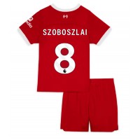 Camisa de time de futebol Liverpool Szoboszlai Dominik #8 Replicas 1º Equipamento Infantil 2023-24 Manga Curta (+ Calças curtas)